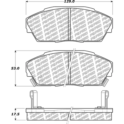 Front Disc Pads by CENTRIC PARTS - 500.04090 pa3