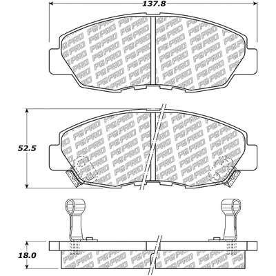 Front Disc Pads by CENTRIC PARTS - 500.04650 pa2