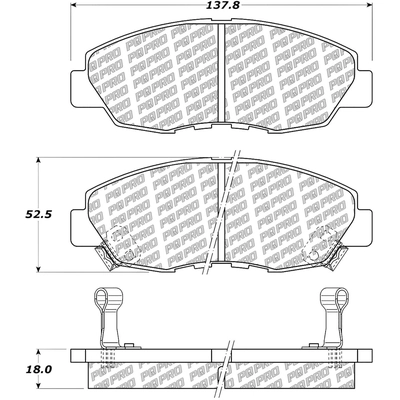 Front Disc Pads by CENTRIC PARTS - 500.04650 pa8