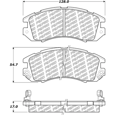 Front Disc Pads by CENTRIC PARTS - 500.04700 pa1