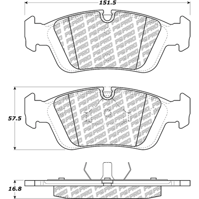 Front Disc Pads by CENTRIC PARTS - 500.05580 pa1