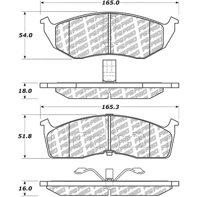 Plaquette de frein avant by CENTRIC PARTS - 500.05910 pa7