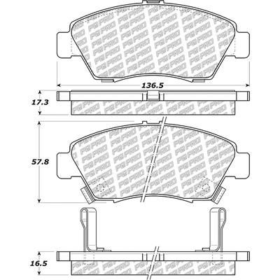 Front Disc Pads by CENTRIC PARTS - 500.06211 pa1