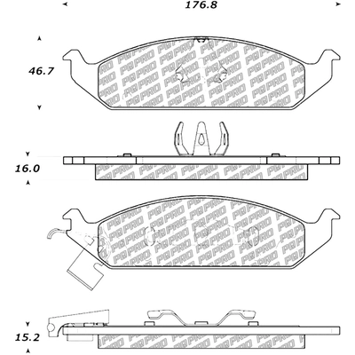 Front Disc Pads by CENTRIC PARTS - 500.06500 pa7