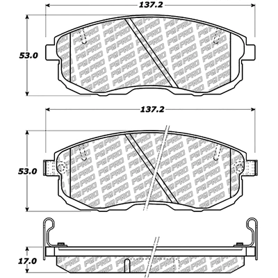 Front Disc Pads by CENTRIC PARTS - 500.06530 pa3