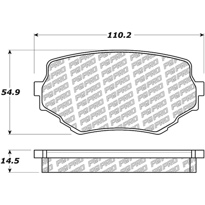 Plaquette de frein avant by CENTRIC PARTS - 500.06800 pa2