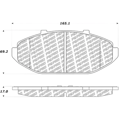 Plaquette de frein avant by CENTRIC PARTS - 500.07480 pa6