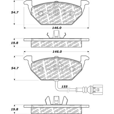 Front Disc Pads by CENTRIC PARTS - 500.07681 pa3