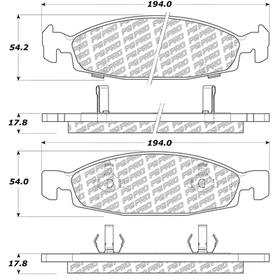 Front Disc Pads by CENTRIC PARTS - 500.07900 pa1