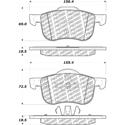 Front Disc Pads by CENTRIC PARTS - 500.07940 pa2