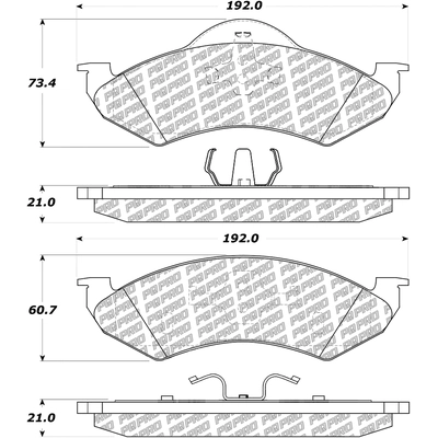 Front Disc Pads by CENTRIC PARTS - 500.08200 pa4