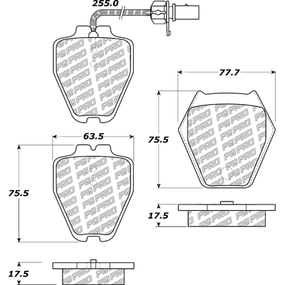 Front Disc Pads by CENTRIC PARTS - 500.08390 pa1