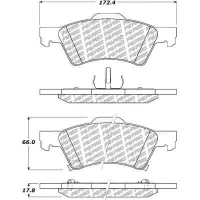 Front Disc Pads by CENTRIC PARTS - 500.08570 pa7