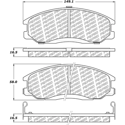 Front Disc Pads by CENTRIC PARTS - 500.08640 pa4