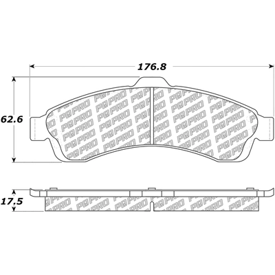 Front Disc Pads by CENTRIC PARTS - 500.08820 pa1