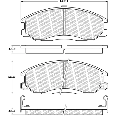 Front Disc Pads by CENTRIC PARTS - 500.09030 pa1