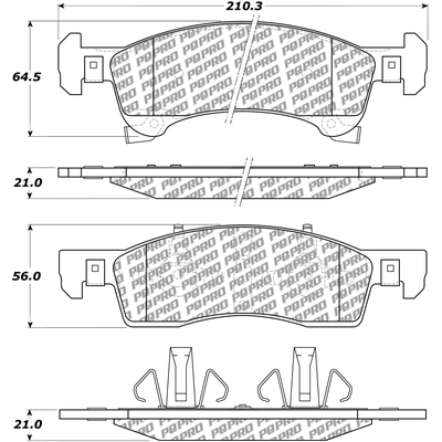 Front Disc Pads by CENTRIC PARTS - 500.09340 pa2