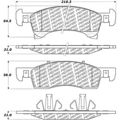 Plaquette de frein avant by CENTRIC PARTS - 500.09340 pa8