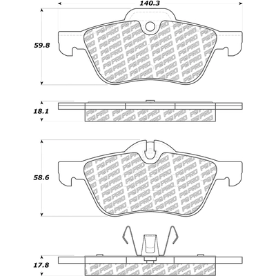 Front Disc Pads by CENTRIC PARTS - 500.09390 pa2