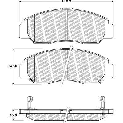Front Disc Pads by CENTRIC PARTS - 500.09590 pa4