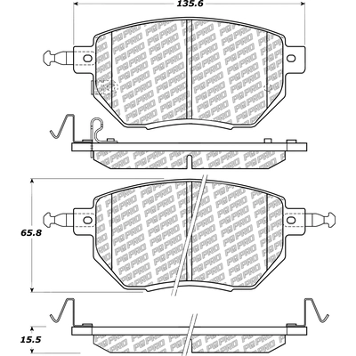 Front Disc Pads by CENTRIC PARTS - 500.09690 pa4