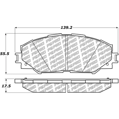 Front Disc Pads by CENTRIC PARTS - 500.12100 pa2