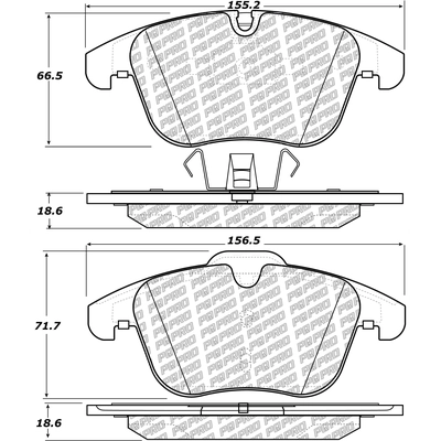 Front Disc Pads by CENTRIC PARTS - 500.12410 pa1