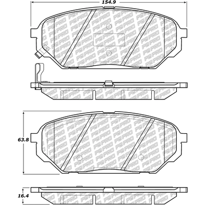 Front Disc Pads by CENTRIC PARTS - 500.13010 pa6