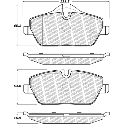 Front Disc Pads by CENTRIC PARTS - 500.13080 pa4