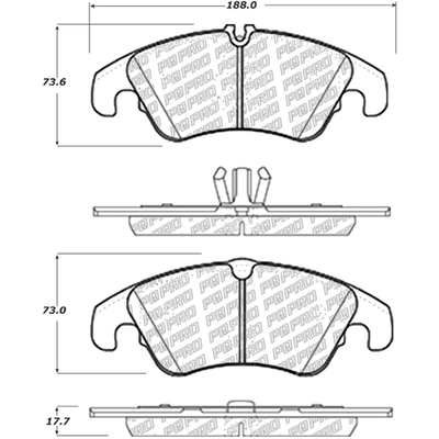 Front Disc Pads by CENTRIC PARTS - 500.13221 pa8