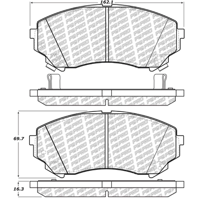 Front Disc Pads by CENTRIC PARTS - 500.13310 pa7