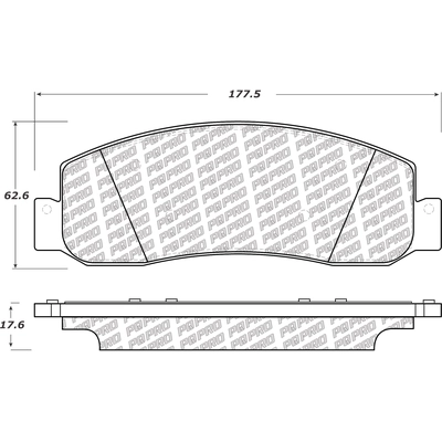 Plaquette de frein avant by CENTRIC PARTS - 500.13330 pa4