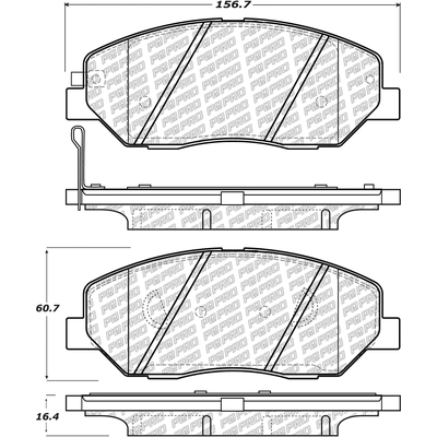 Front Disc Pads by CENTRIC PARTS - 500.13840 pa8