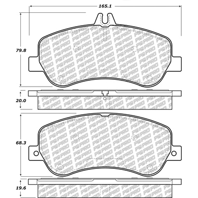 Front Disc Pads by CENTRIC PARTS - 500.14060 pa3