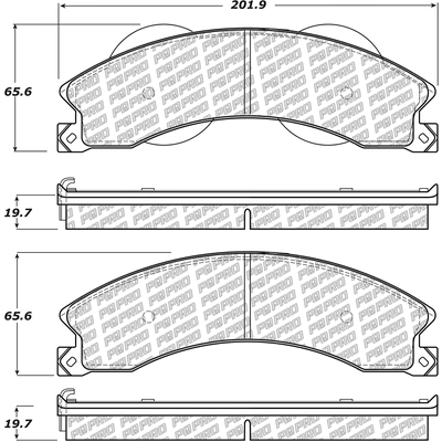Front Disc Pads by CENTRIC PARTS - 500.14110 pa2