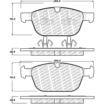 Front Disc Pads by CENTRIC PARTS - 500.14120 pa5