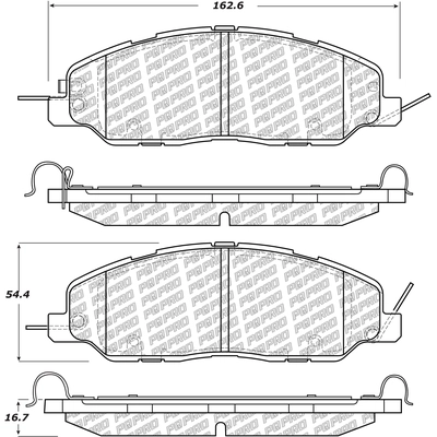 Front Disc Pads by CENTRIC PARTS - 500.14630 pa6