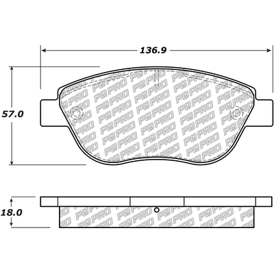 Front Disc Pads by CENTRIC PARTS - 500.16181 pa3