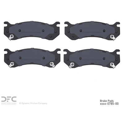 Plaquette de frein avant de DYNAMIC FRICTION COMPANY - 1400-0785-00 pa1