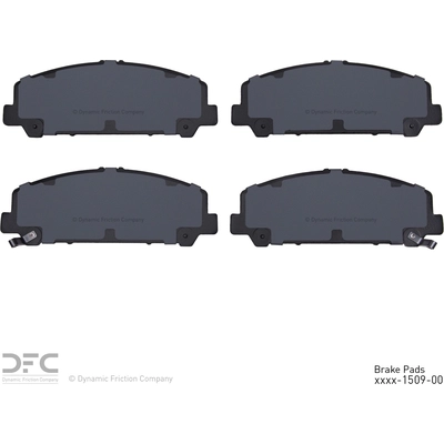 Front Disc Pads by DYNAMIC FRICTION COMPANY - 1400-1509-00 pa2