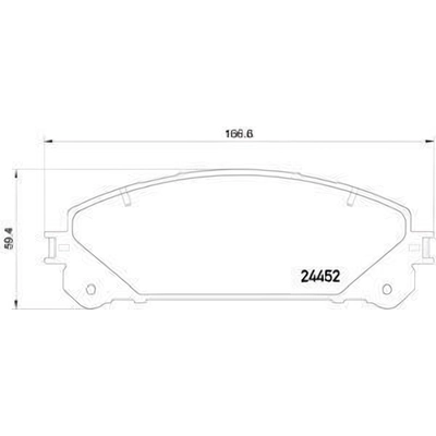 Front Disc Pads by HELLA PAGID - 355015461 pa12