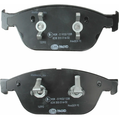 Front Disc Pads by HELLA PAGID - 355016021 pa14