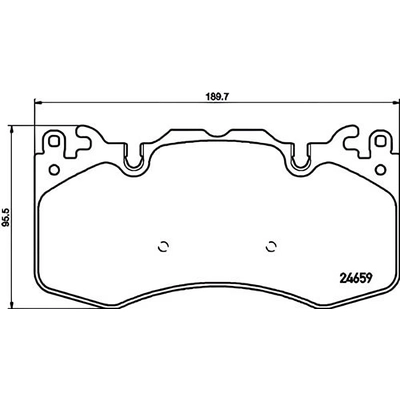 Front Disc Pads by HELLA PAGID - 355016151 pa6