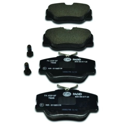 Front Disc Pads by HELLA PAGID - 355017601 pa6