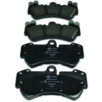 Front Disc Pads by HELLA PAGID - 355018701 pa7