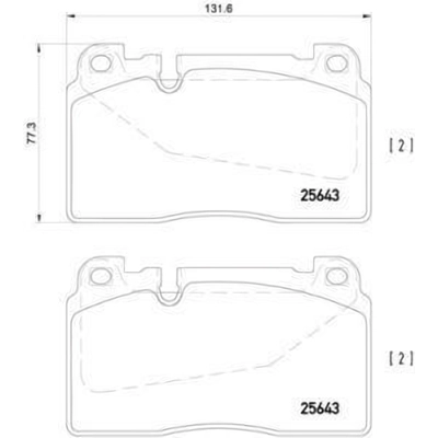 Front Disc Pads by HELLA PAGID - 355020251 pa3