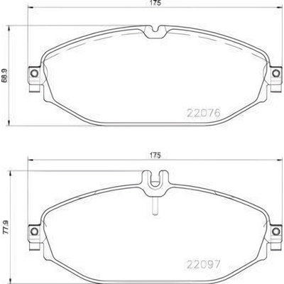 Front Disc Pads by HELLA PAGID - 355021921 pa8