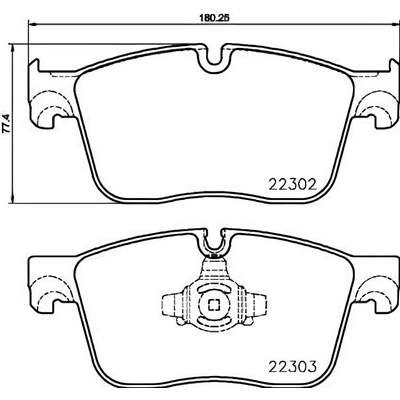 Front Disc Pads by HELLA PAGID - 355024661 pa3