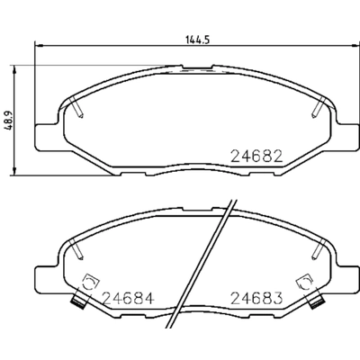 HELLA PAGID - 355033371 - Disc Brake Pad Set pa2