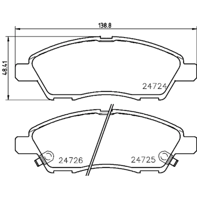 HELLA PAGID - 355033501 - Disc Brake Pad Set pa2